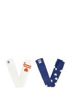 Mini Rodini Hearts 2-Pack Leggings Vit