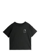 Mini Rodini Panther Patch Ss Tee Svart