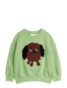 Mini Rodini Doggie Chenille Sweatshirt Grön