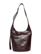 Ba&sh Bag L Vintage Leather Youyou Brun