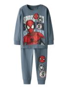 Name It Nmmocti Spider Ls Nightset Mar Blå
