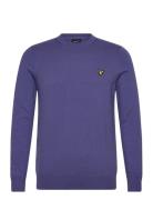 Lyle & Scott Cotton Merino Crew Neck Jumper Lila