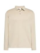 Calvin Klein Ls Supima Cotton Solid Polo Beige