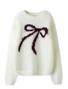 LMTD Nlfbow Ls Short Knit Kräm