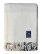 Lexington Home Checked Recycled Wool Throw Beige