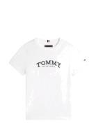 Tommy Hilfiger Monotype Print Graphic T-Shirt Vit