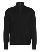 Calvin Klein Ls Supima Qz Sweater 12Gg Svart