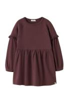 Lil'Atelier Nmfthora Hyn Ls Dress Lil Burgundy