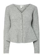 YAS Yasdolly Ls Knit Cardigan S. Noos Grå