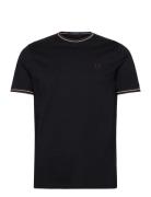 Fred Perry Twin Tipped T-Shirt Svart
