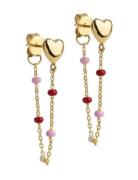 Enamel Copenhagen Earrings, Lola Heart Guld