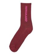 Mads Nørgaard Sock Single Logo Step Burgundy