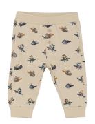 Minymo Pants Aop Sweat Beige