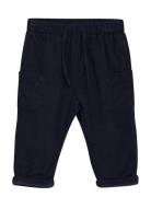 Minymo Pants Corduroy W. Lining Marinblå