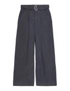 Calvin Klein Ultra High Denim Trouser Dark Ri Marinblå