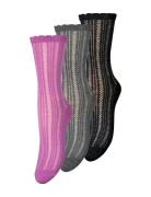Becksöndergaard Crochia Cotta Sock 3 Pack Multi/patterned