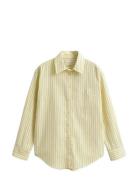 GANT Rel Classic Poplin Stripe Ls Shirt Gul