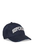 Superdry Varsity Logo Trucker Cap Marinblå