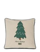 Lexington Home Pine Tree Twill Patch Cotton Velvet Pillow Cover