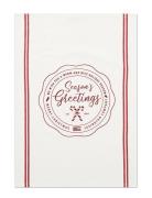 Lexington Home Seasons Greetings Printed Org Cotton Kitchen Towel Vit