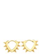 Timi Of Sweden Nike - Spike Hoop Earrings Stainless Steel Guld