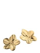 Timi Of Sweden Maebry - Statement Flower Stud Earrings Gold Stainless ...