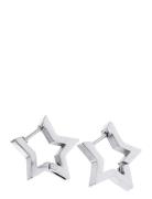 Timi Of Sweden Vilda - Star Hoop Earrings Stainless Steel Silver