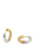 Timi Of Sweden Lyn - Gold And Silver Duo Hoop Earrings Stainless Steel...