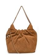 Tory Burch Fleming Suede Mini Hobo Bag Brun