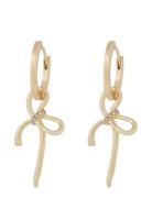 SNÖ Of Sweden Ribbon Small Pendant Ear G/Clear - Guld