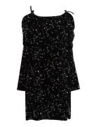 Lindex Dress Long Sleeve Velvet Svart