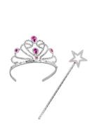 IPK Princess Set; Includes Crown And Wand Silver