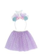 IPK Mermaid Accessory Set For Children, Headband And Skirt Lila