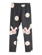 Lindex Leggings Br Aop Knee Applique Grå