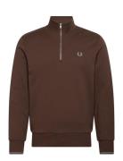 Fred Perry Half Zip Sweatshirt Brun
