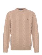Fred Perry Chunky Cable Knit Jmpr Beige