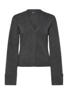 Gina Tricot Knitted Sculptured Cardigan Grå