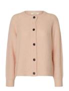 Selected Slflulu Ls Knit Short Cardigan Noos Rosa