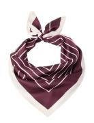 Lindex Scarf Stripe Helena Burgundy