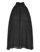 ROTATE Birger Christensen Halterneck Bow Top Svart